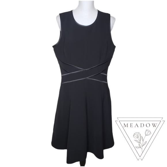 White House Black Market Dresses Whbm Dress Little Black Dress Xl 2 Satin Dressy Office